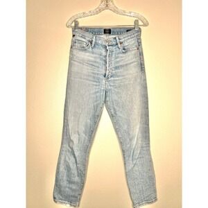 CITIZENS OF‎ HUMANITY Olivia Crop High Rise Slim Light Wash Denim Jeans Size 26